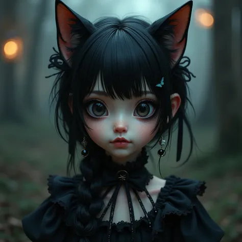 baby　Baby　Cat　Goth　Real　cute　human　Personification　beautiful girl　Beauty　cute