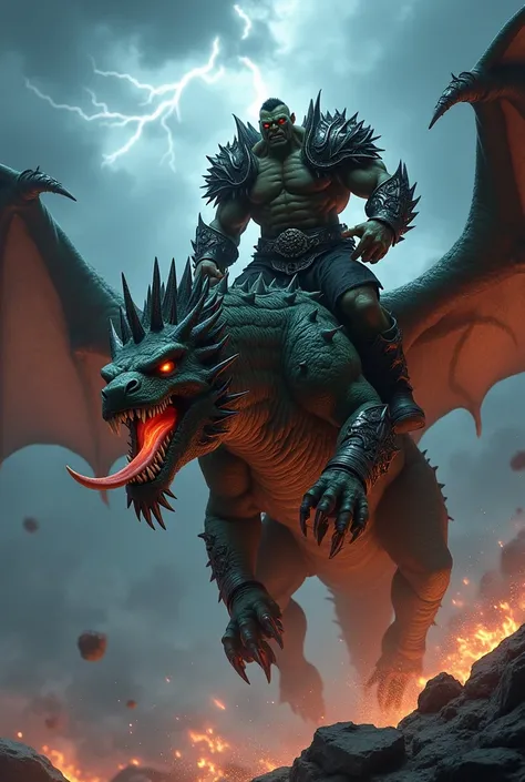 orc on a dragon 