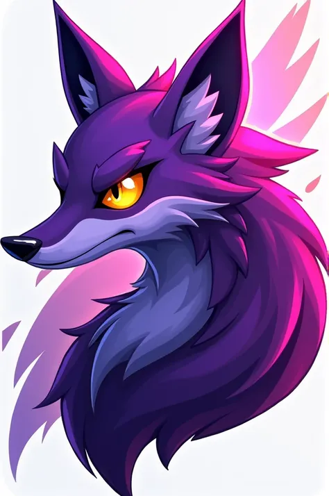 Make me a purple fox logo for a game developer company called Firefox studio 