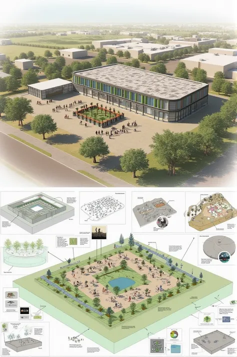 
### 1. **Strategic location**
   - **Diagram 1:** A simplified map of the informal settlement, highlighting the location of the community center in relation to points of interest such as schools, markets, and residential areas.
   - **Diagram 2:** A secti...