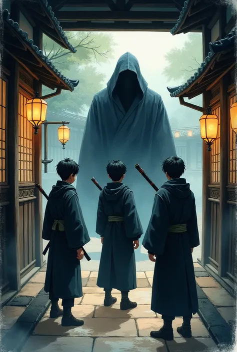 
Certo dia, while resting in the village tea house, Haruki noticed something strange: a hooded figure watched them from afar. Without having to exchange words, the three ninjas knew something was wrong. Akira muttered: “Old enemies never disappear, just hi...