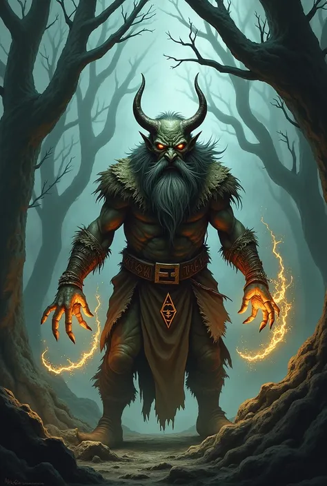 Fiendish dwarf shapshifter druid