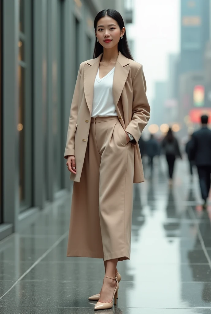 A Chinese woman in high heels 