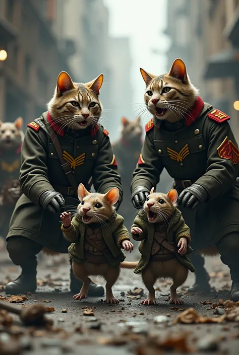 ZSU cats take Russian rats with chevrons prisoner