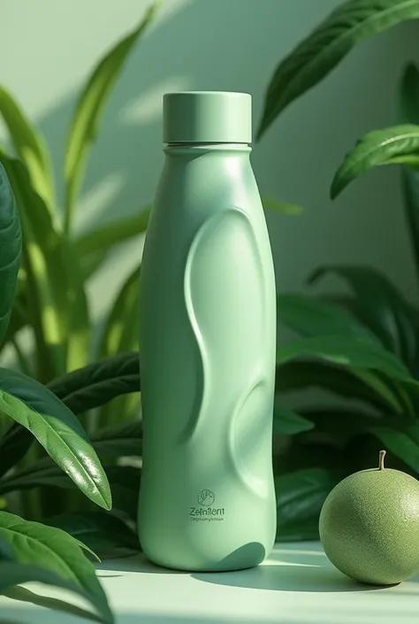 Water bottle but green
