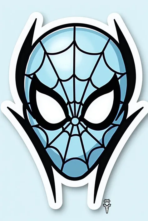 TRANSFORM Marvel Spider-Man Spider-Gwen Logo Sticker - Sticker Mania IN LIGHT BLUE
