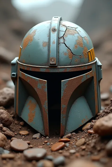 Broken Mandalorian Helmet