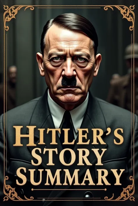 Create a book with Hitler&#39;s picture and a title: Hitler&#39;s story summary 