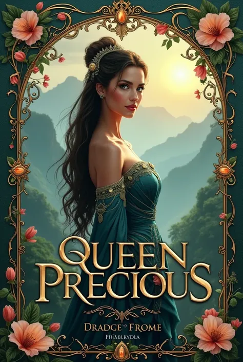 Design a book cover with the name Queen Precious