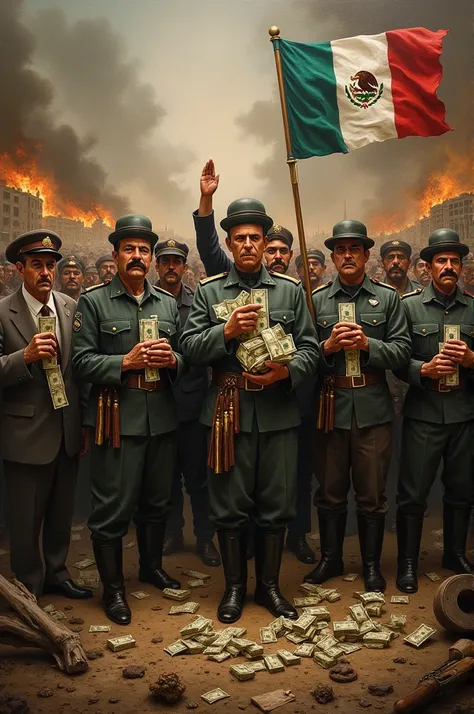 Image about the corruption that occurred in the Mexican revolution 