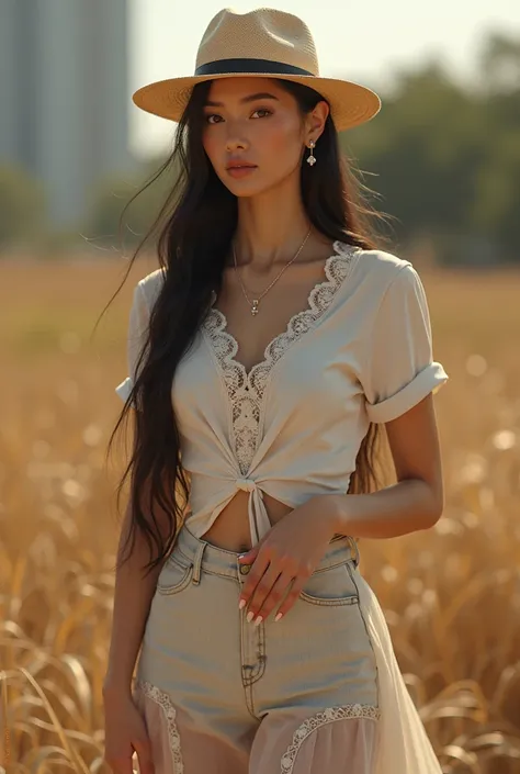 (Nicha):Appearance: A stunning woman with a slender, elegant figure, standing at 170 cm, with a fair, radiant complexion. Her face is beautifully shaped with full, heart-shaped lips, naturally thick, arched eyebrows, and deep black eyes that glisten with i...