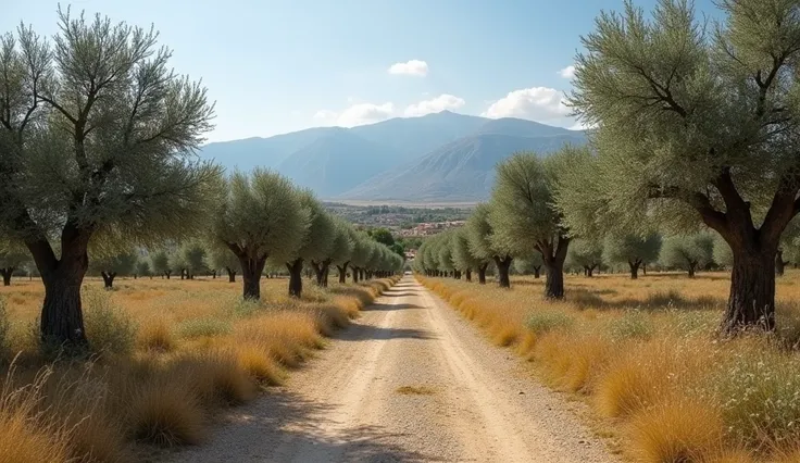 A peaceful and beautiful village between the ancient olive trees and hil