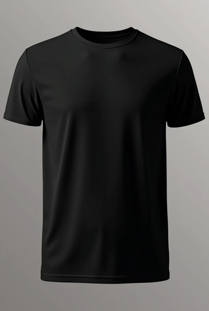 Create a black L cotton shirt give me the front side