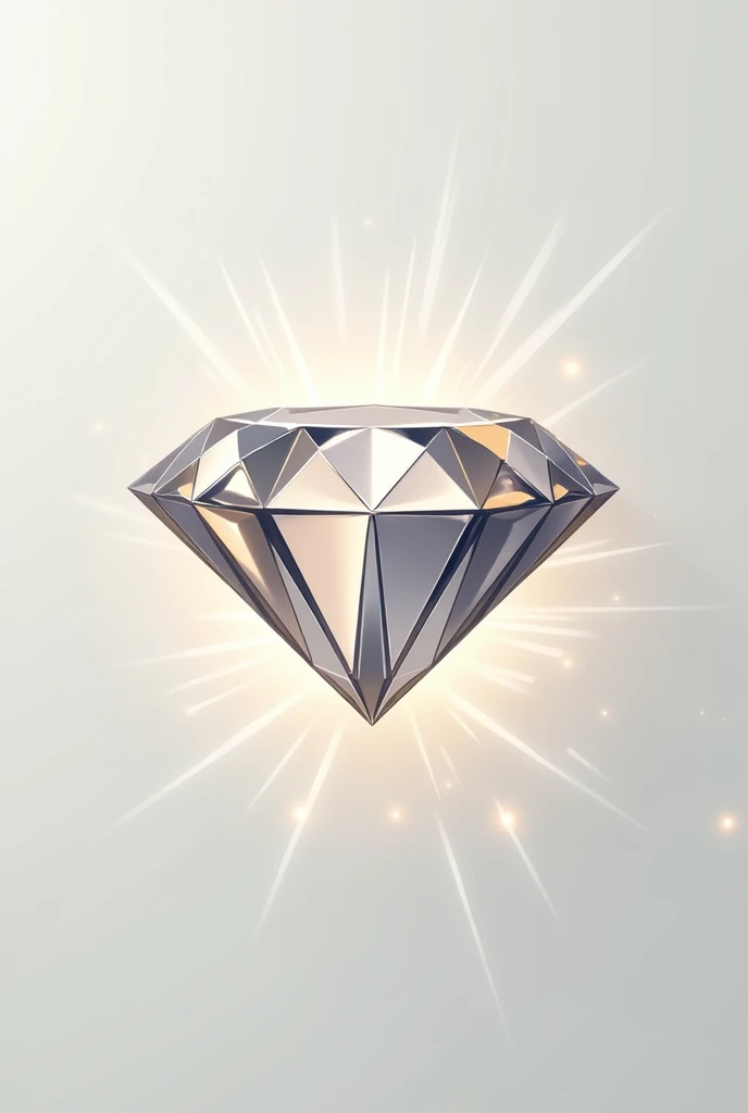 Create a logo with a diamond in the style of wealth 