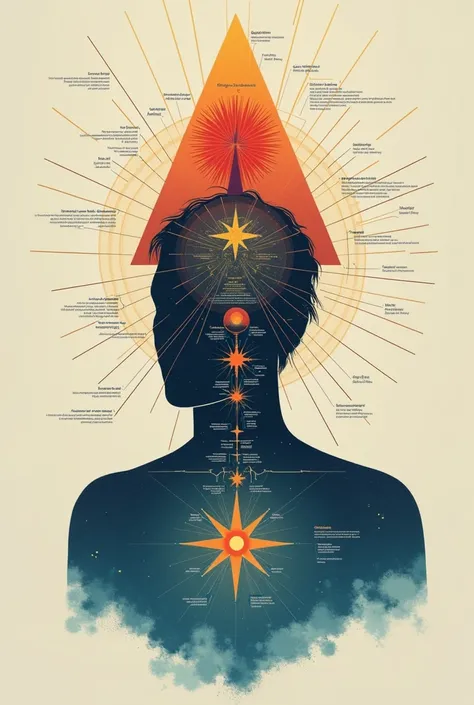 a drawing, infographic type, cone type....about Carl Jung&#39;s types of consciousness 