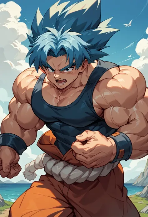 Highest quality,Based on anatomy,Huge muscles,Goku and Kogenta mix,