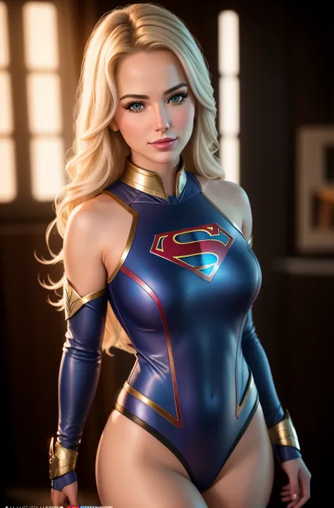 (sfw), a cinematic still of S057_HannahPalmer as super girl, cowboy shot, artistic erotica, flirty smirk, beautiful face, (realistic skin texture, highly detailed face), high quality, , masterpiece, photorealistic, absurdres, by artgerm, (by arny freytag),...