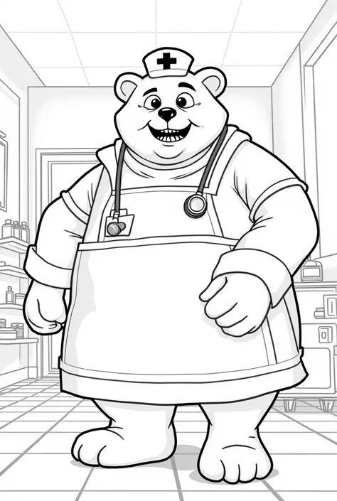 lotso nurse coloring page 