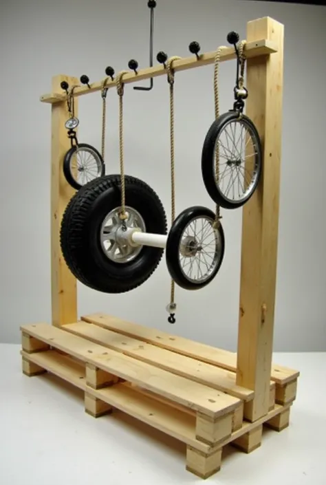 
#### **6. Materials and Costs:**

- **Principal structure:**
  - **Recycled wood or pallets:** $5
  - **Screws and nails:** $1

- **Weight and Resistance:**
  - **Used bicycle tires (for weights):** $0 (recycled)
  - **PVC pipe (for the shaft and lever):*...