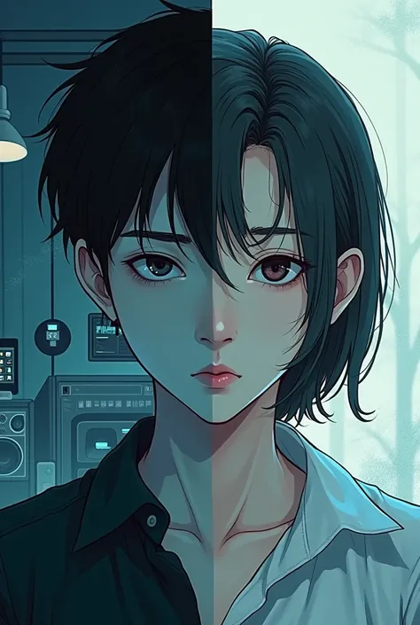 For a cover design that is clearly distanced and uses a Korean manhwa style and looks sharp and realistic, You can follow this guide.: backdrop: Divide the image in half: ครึ่งหนึ่งสำหรับmanและอีกครึ่งหนึ่งสำหรับfemale ใช้ภาพที่แสดงถึงสถานที่ต่างกัน เช่น m...