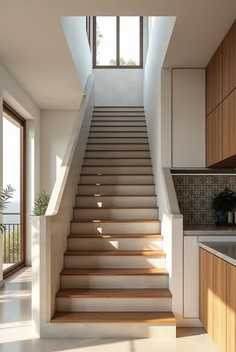 stair, Staircase cabinet system, Mediterranean, modern square