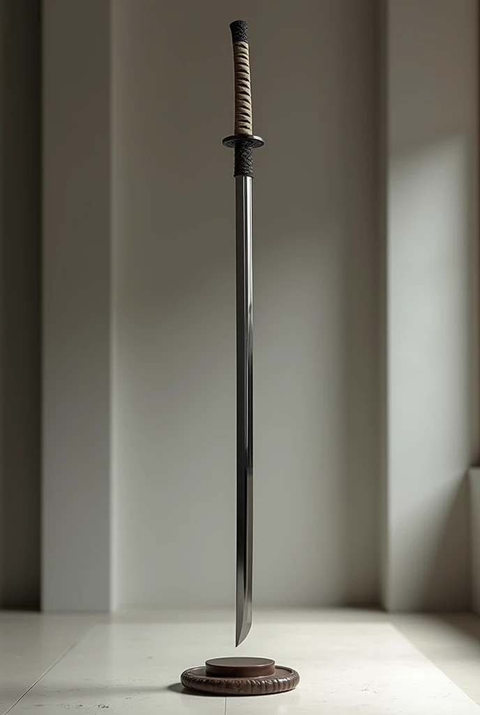 Katana sword stand vertically 