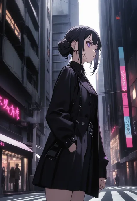 Goth　high school girl　Ginza　Buildings