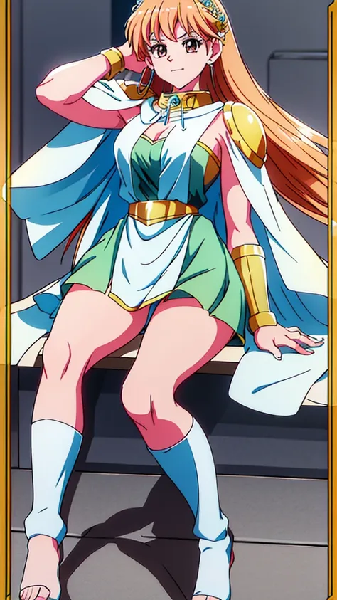 ((highest quality)),(4k quality),crisp image quality,(((((woman))))),alone,white skin,anime,きれいなwoman,princess leona,not wearing...