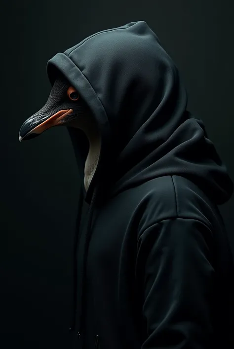 Penguin black hoodie in dark background profile picture