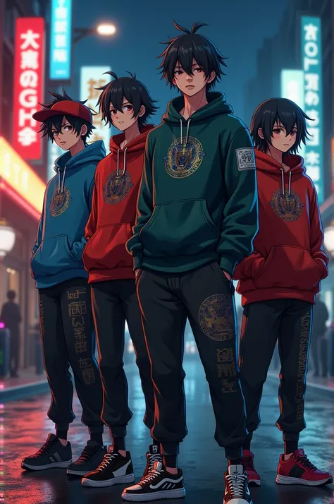 Creat a joggers and hoodie printed  anime Tokyo revengers gang