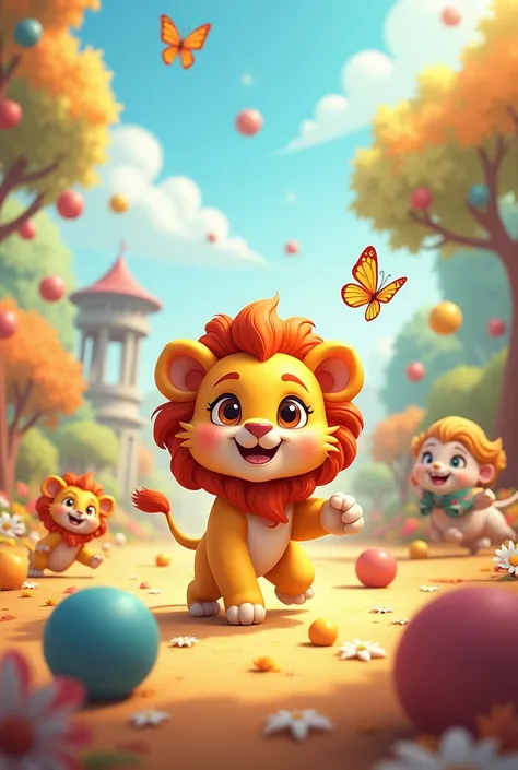 Games cute lion
