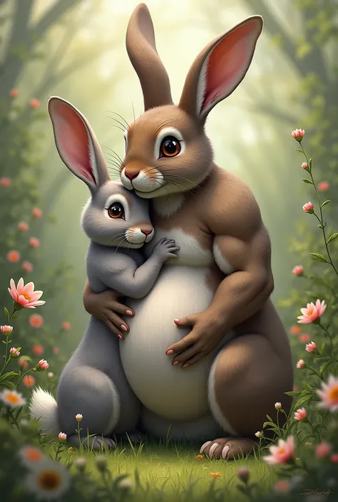 Bunny impreg by male