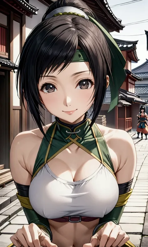 ((final fantasy 7 character yuffie kisaragi,yuffie kisaragi,highest quality, high resolution, perfect pixel, written boundary de...