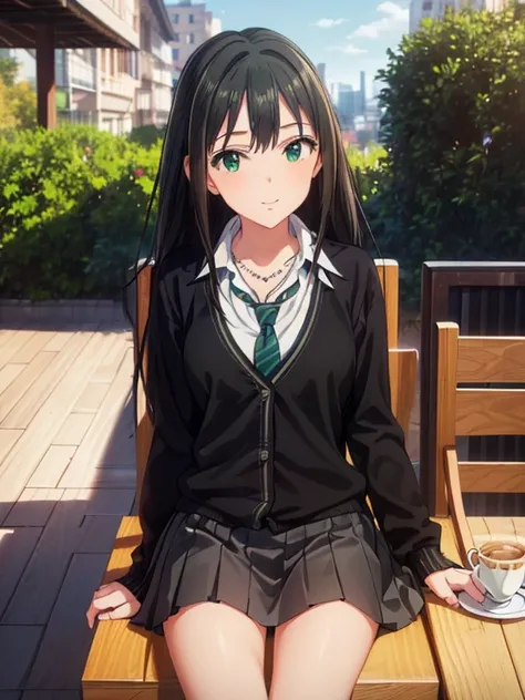 ((masterpiece)), (best quality), extremely detailed, 8k wallpaper, ultra detailed, highly detailed, detailed background, vivid color, photorealistic, natural side lighting, best illumination, 
1girl, rin shibuya, super cute, (seductive eyes, green eyes:1.3...