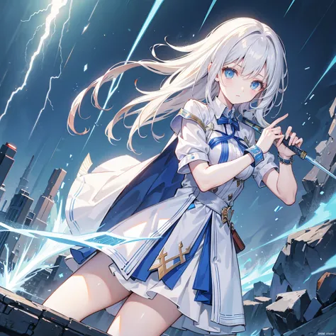 The sword shoots lightning、That girl is unbeatable