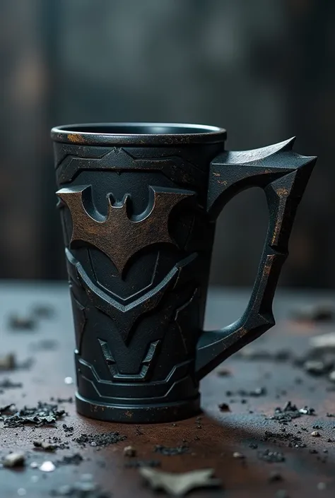 make a Batman-themed cup with special features and different from other cups 
