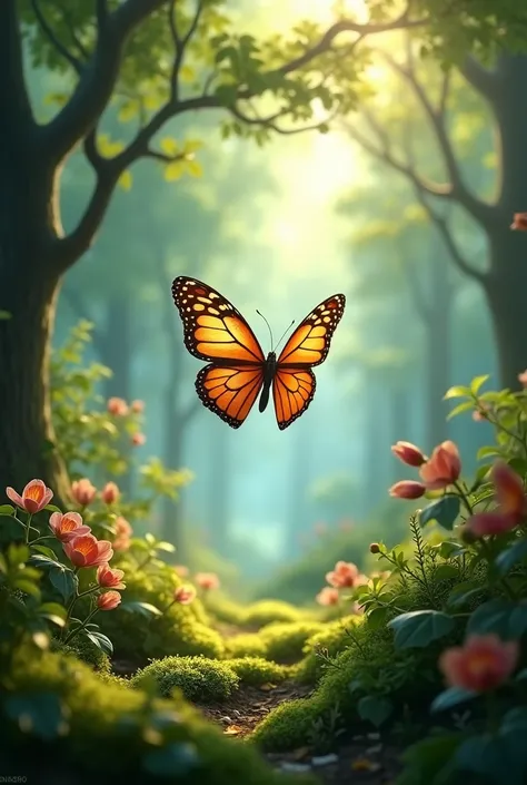 Butterfly in the woods