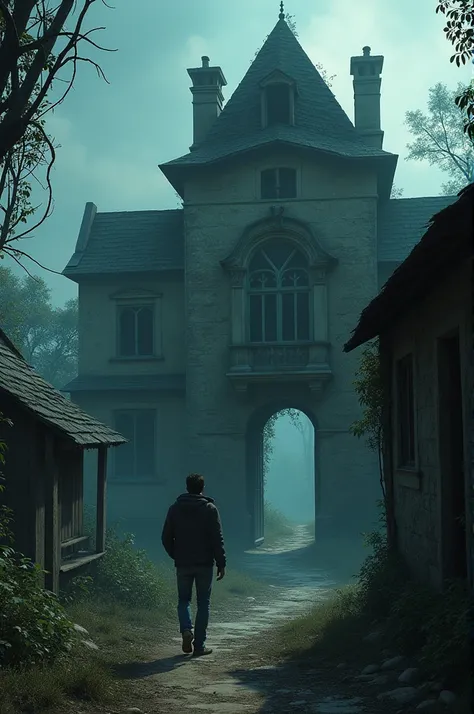 A man named Amit visits a deserted village to meet a friend and stumbles upon an old mansion with its doors mysteriously open