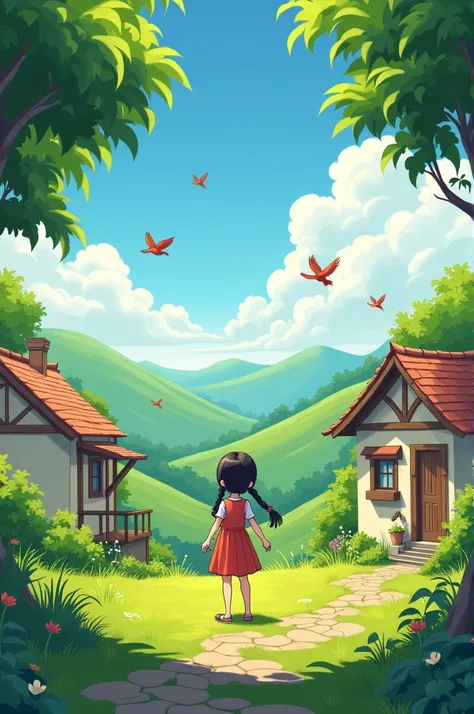 cene 1: Introduction to Sia and Her Loneliness
- **Setting:** A small, picturesque village surrounded by lush green hills. The sun is shining, and birds are chirping. Sia, a cheerful  with braided hair, is seen playing alone in her house’s front yard.