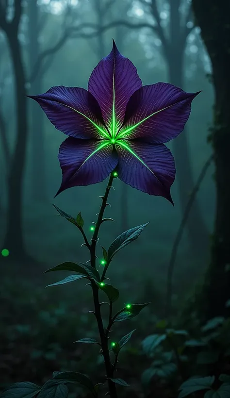 Enchantress’ Poison Bloom
Photography Style: Dark and moody, with high contrast
Lighting: Dim, with glowing green highlights
Background: A shadowy forest, where a dangerous but beautiful flower blooms. The petals are deep purple, almost black, with glowing...