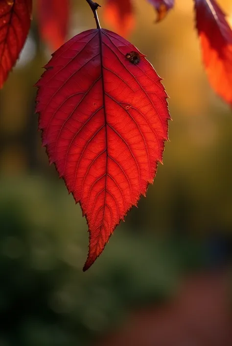 a red leaf