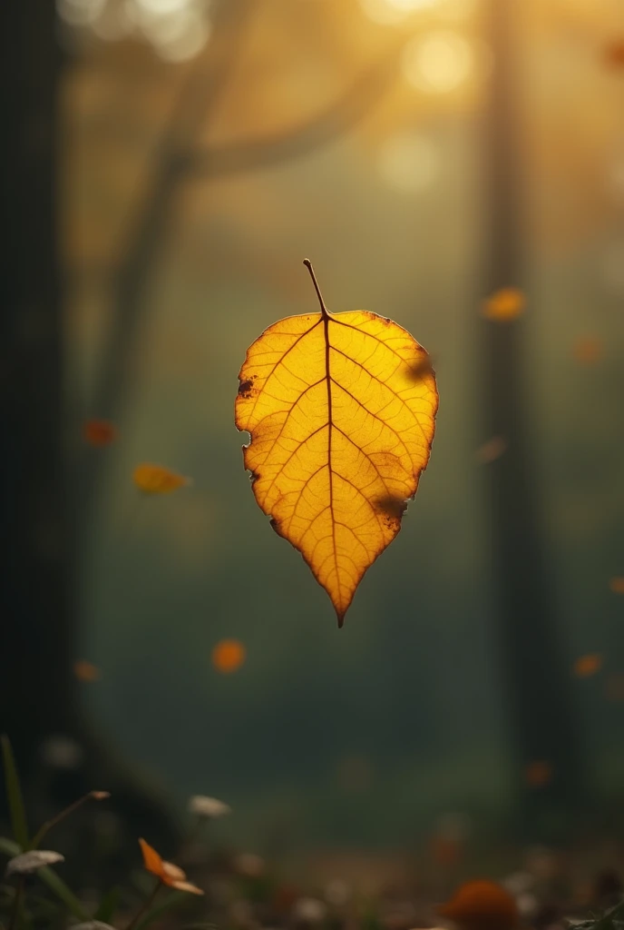 a yellow leaf