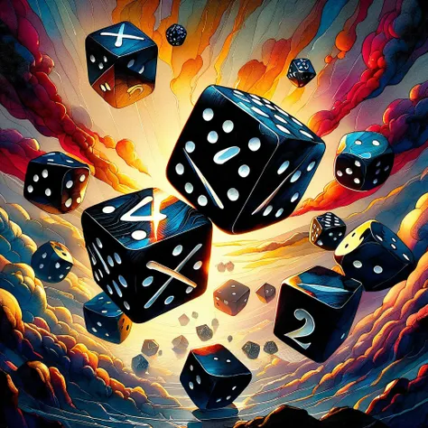 antique black dice, dynamic flight around the earth, double exposure photography, watercolor by greg rutkowski, hyperrealism, ul...