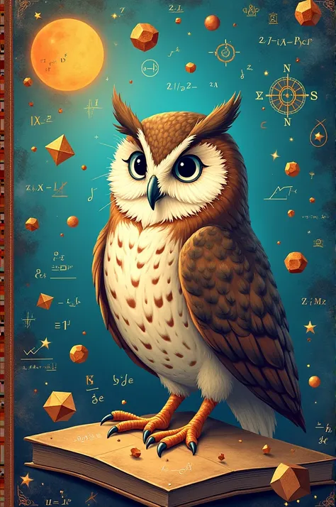 Creative and beautiful school cover for math notebook 