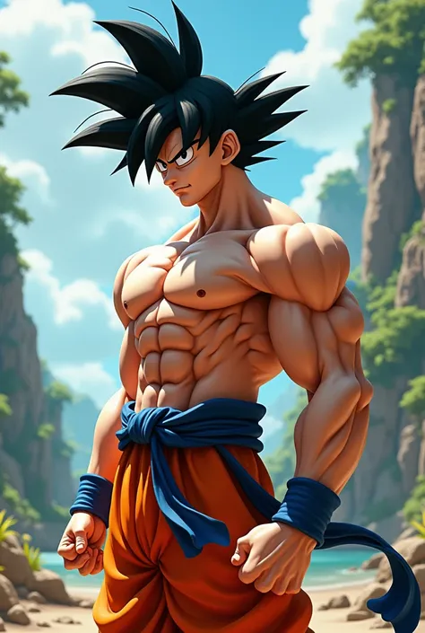 naked goku