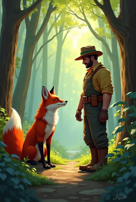 The Fox and the Treecutter
