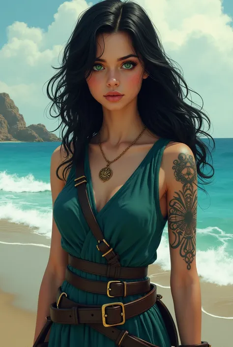 Show Me what Percy Jackson would look like if he had been drawn as a girl no tattoos 




