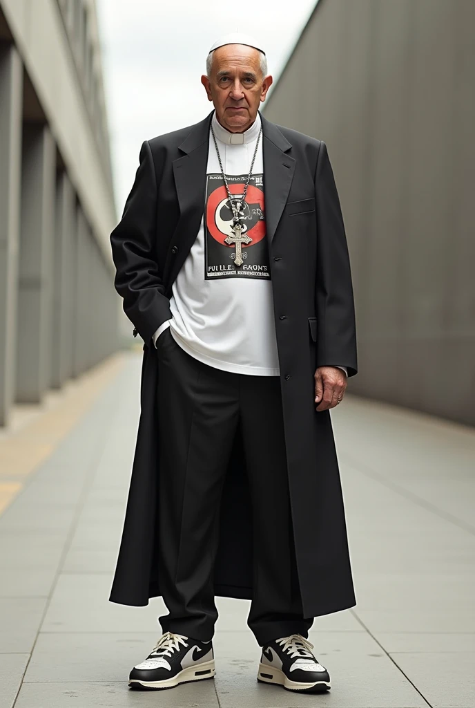 Pope Francis dressed in drip clothing