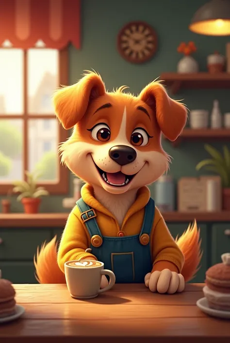 The dog&#39;s name is Charlie。He works part-time at a cafe in the center of town.。Charlie is good at communicating with customers.、He&#39;s a popular employee.。one day、The cafe owner fell ill.、be forced to take leave。Charlie worked with the other employees...