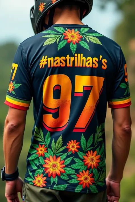 Motocross Team Jersey Front and Back #NASTRILHAS&#39;97 cannabis flowers reggae